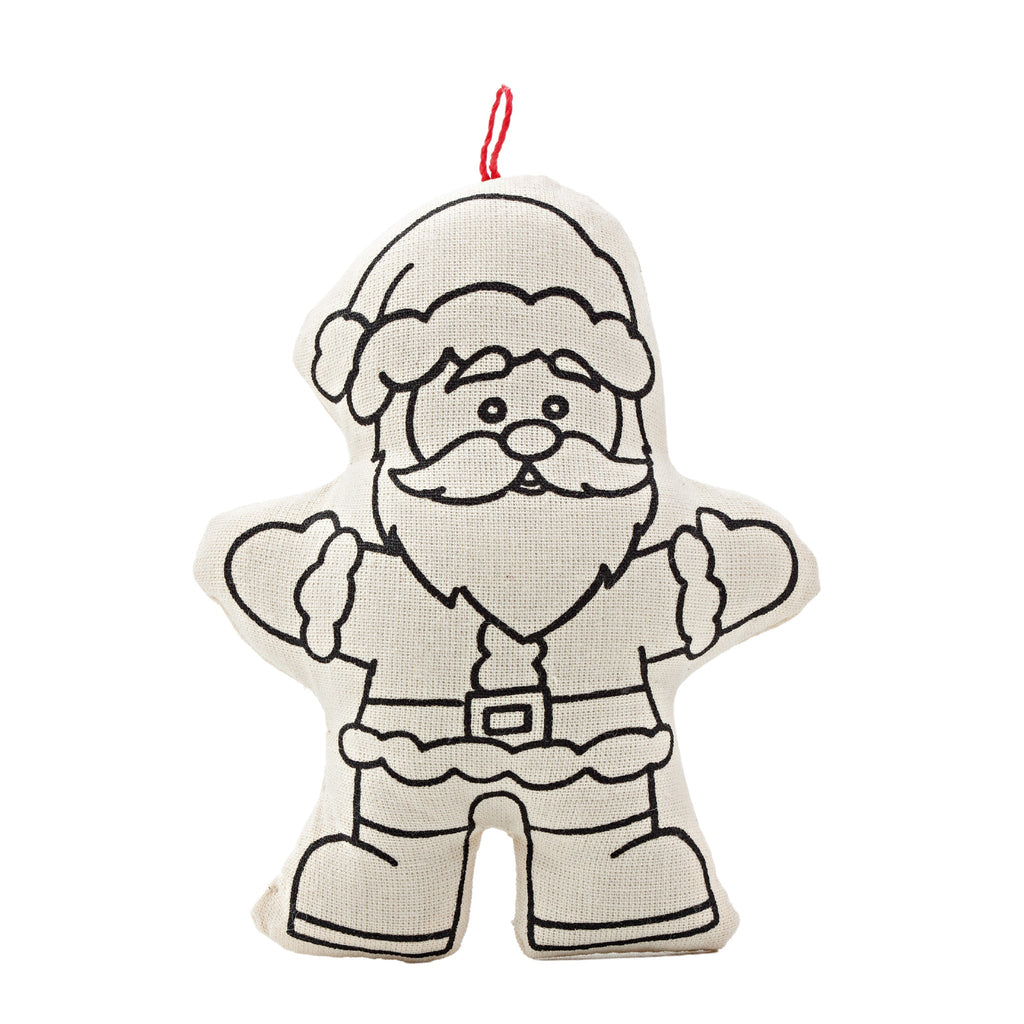 Kiboo Kids - Duo de décorations de Noël - Kit de coloriage Père Noël et sapin