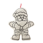Kiboo Kids - Duo de décorations de Noël - Kit de coloriage Père Noël et sapin