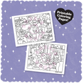 Kibakids - Digital Download • Halloween Coloring Pages