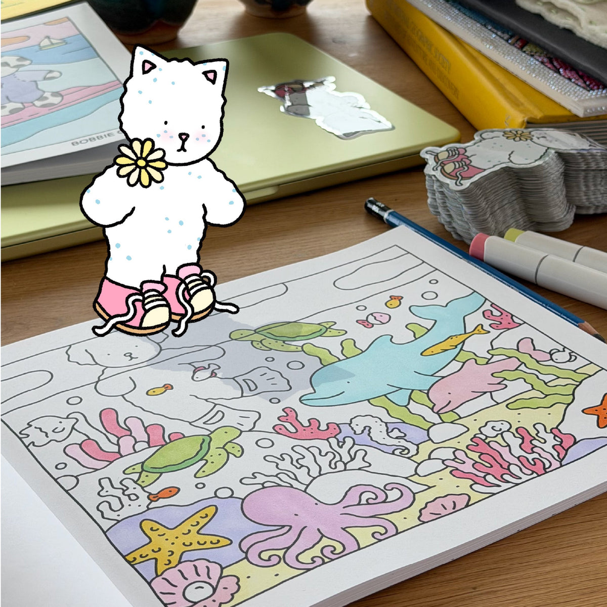 Kibakids - *imperfect* Summer Break Coloring Book