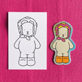 Kibakids - Opal Glitter Sticker + Info Card