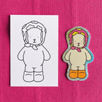 Kibakids - Opal Glitter Sticker + Info Card