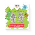 Kiboo Kids - Duo de décorations de Noël - Ensemble de coloriage Bonhomme de pain d'épices et Bonhomme de neige