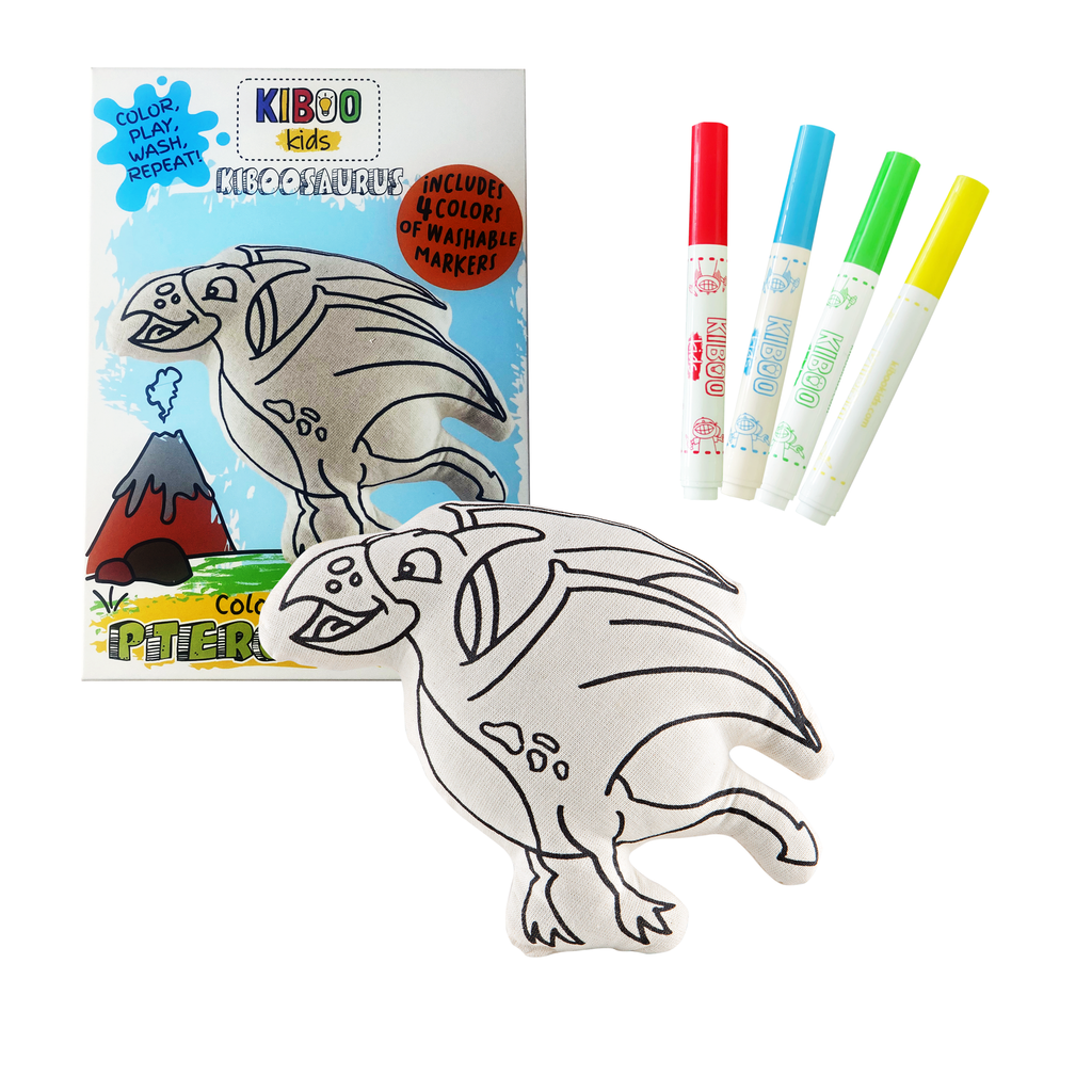 Kiboo Kids - Série Dino : Kit de coloriage Kiboosaures Ptérodactyle