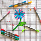 Kibakids - doodle wash-out pen set: pastel edition