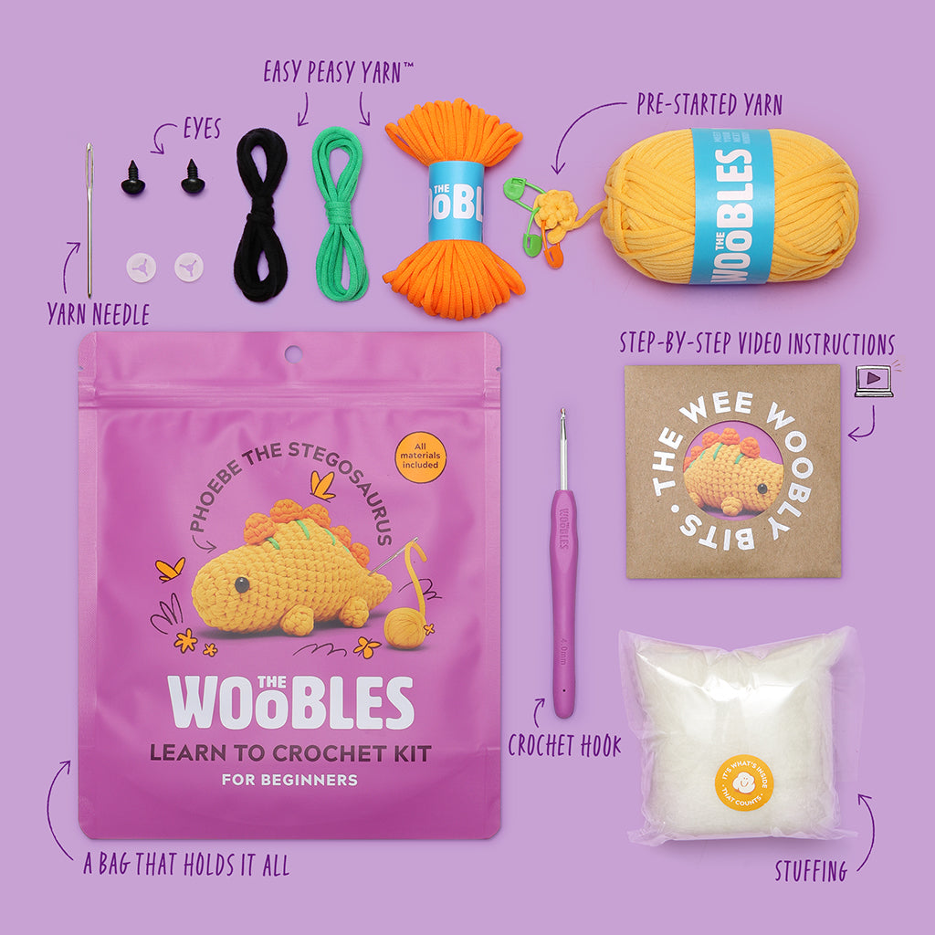 Kibakids - Phoebe the Stegosaurus Crochet Kit