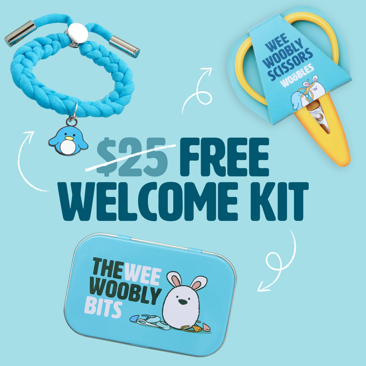 Kibakids - Fred the Dinosaur Crochet Kit for Beginners