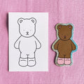Kibakids - Pierre Glitter Sticker + Info Card