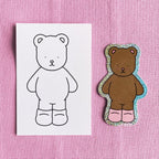 Kibakids - Pierre Glitter Sticker + Info Card