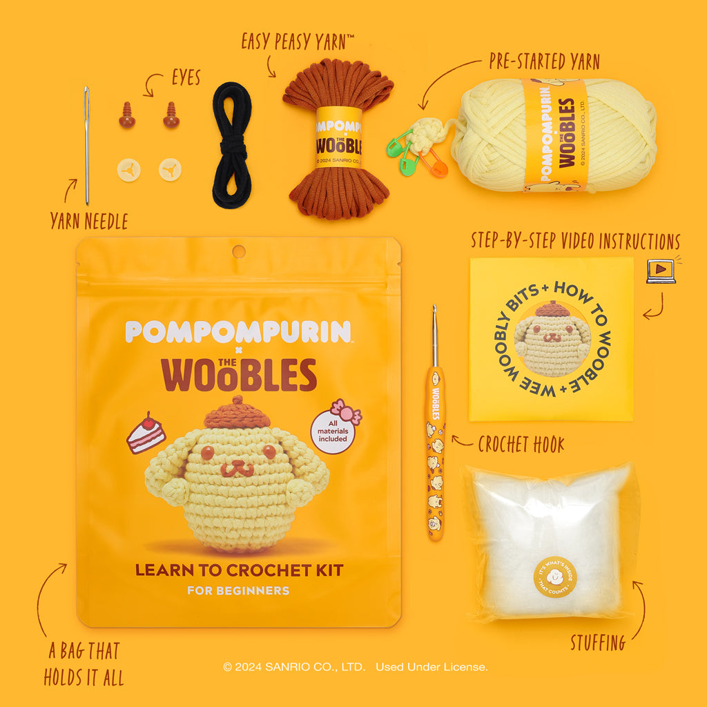 Kibakids - Pompompurin™️ Crochet Kit