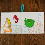 Kibakids - Under the Sea Fabric Colouring Book for kids 1 years +