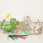 Kiboo Kids - Coffret de coloriage Duo Dinosaures T-Rex et Triceratops