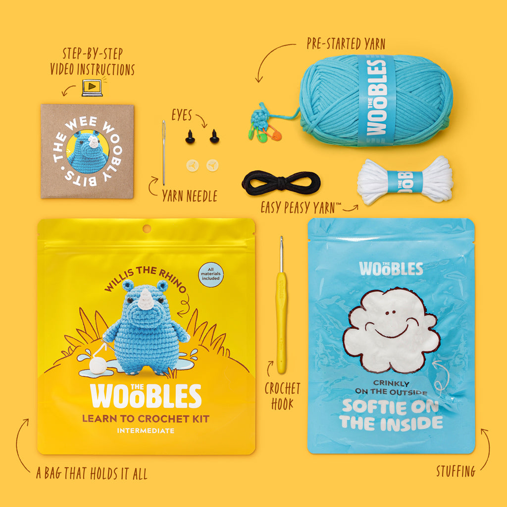 Kibakids - Willis the Rhino Crochet Kit