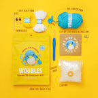 Kibakids - Pierre the Penguin Crochet Kit with Free Charm Bracelet Kit