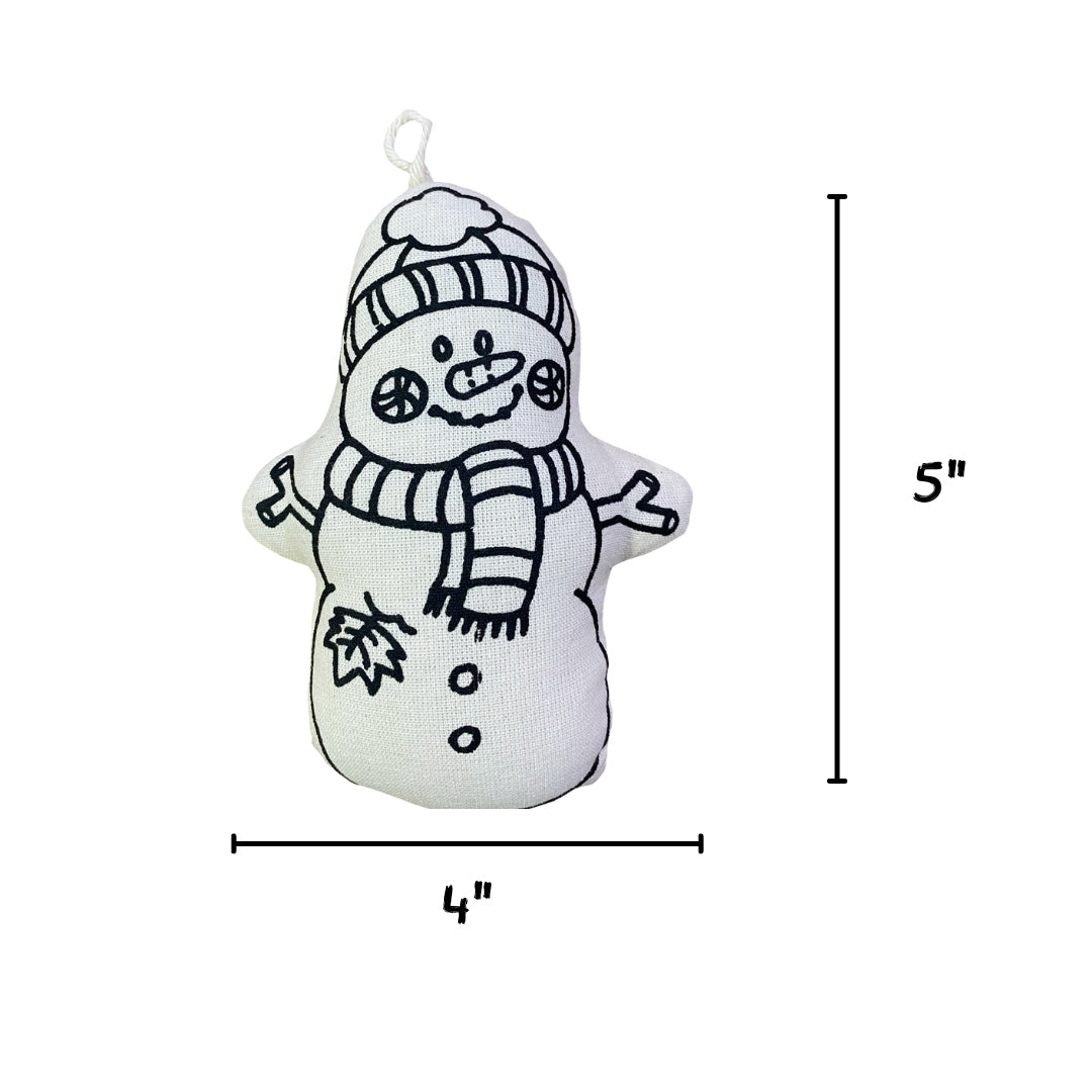 Kiboo Kids - Kit de coloriage d'ornement de Noël Bonhomme de Neige