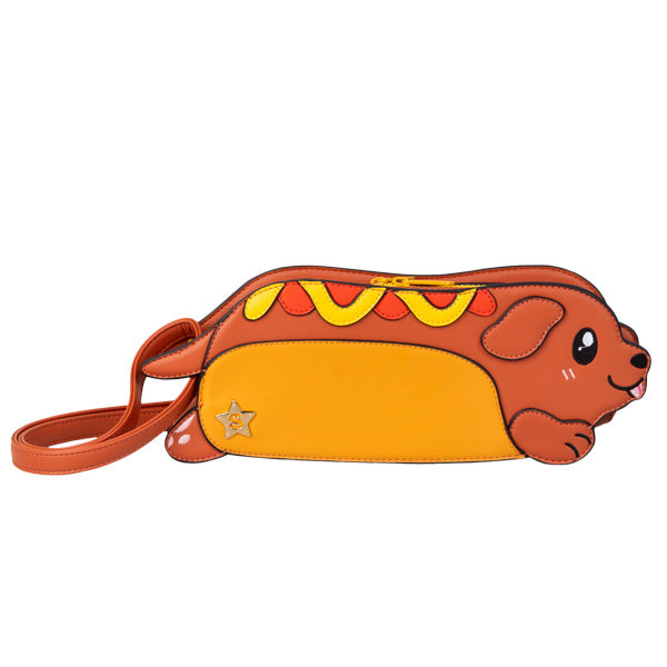 Kibakids - Kibakids Dachshund Hot Dog Crossbody Purse