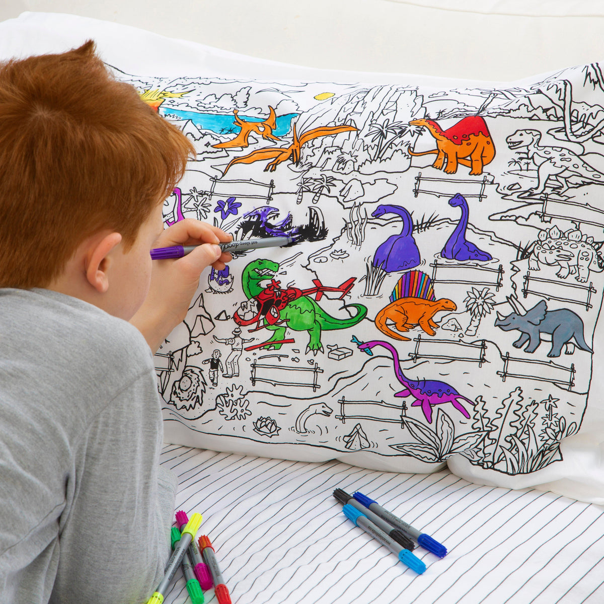 Kibakids - dinosaur pillowcase