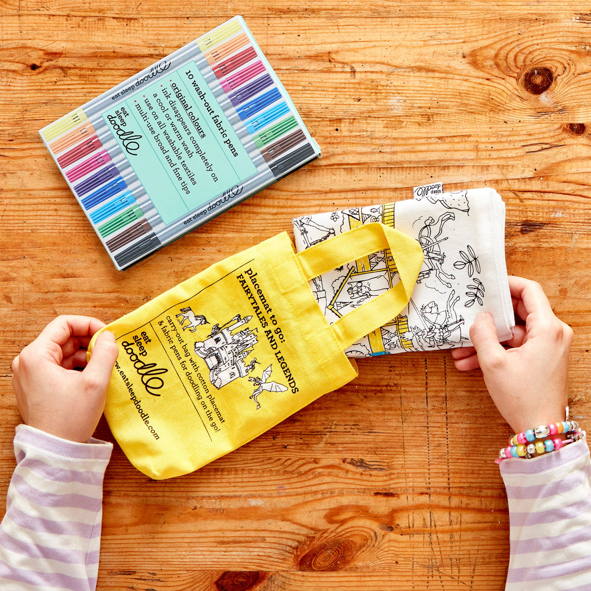 Kibakids - fairytale placemat to go - party pack of 10