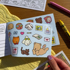 Kibakids - Postcard Coloring Book