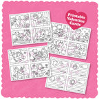 Kibakids - Digital Download • Valentine Coloring Cards