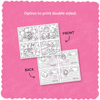 Kibakids - Digital Download • Valentine Coloring Cards